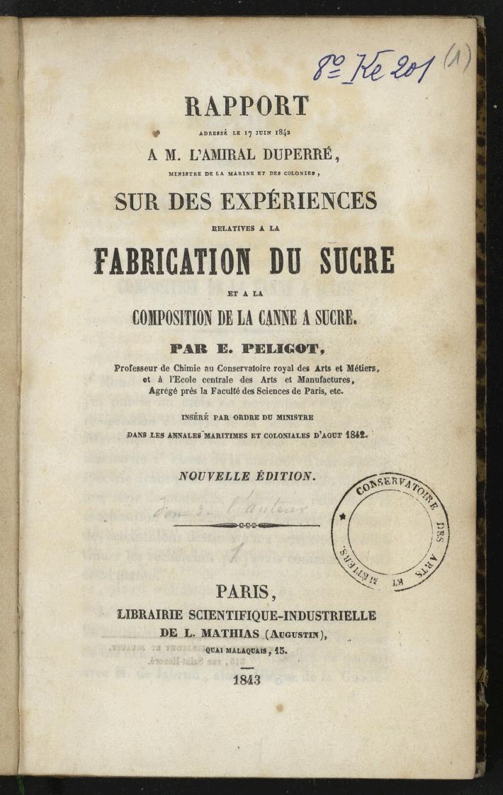 Page de titre du 8KE201.1