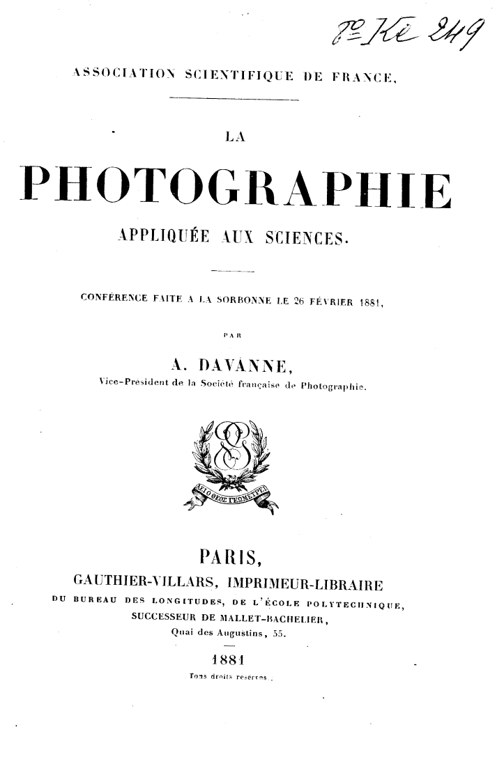 Page de titre du 8KE249