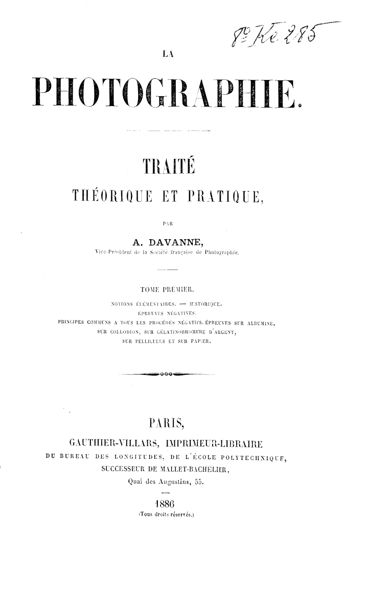 Page de titre du 8KE285.1