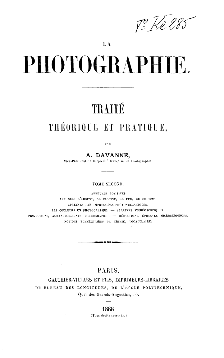 Page de titre du 8KE285.2