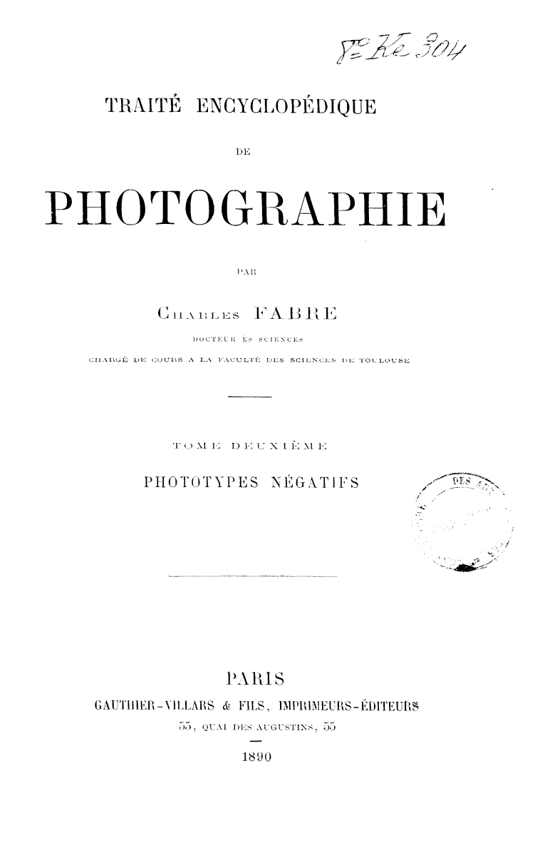 Page de titre du 8KE304.2