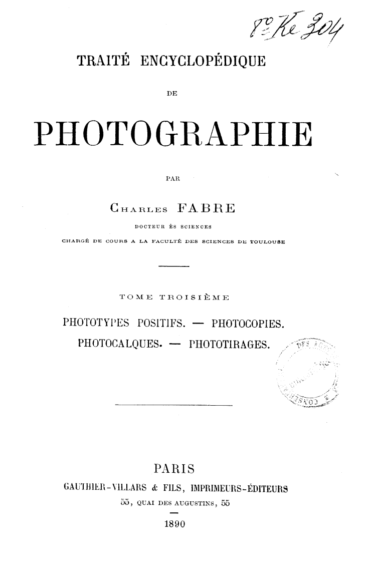 Page de titre du 8KE304.3