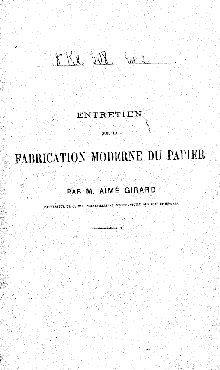 Page de titre du 8KE308