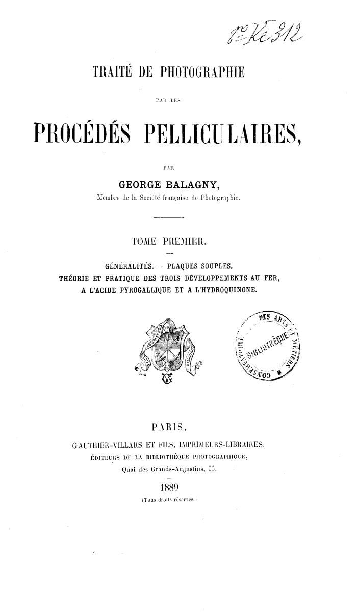 Page de titre du 8KE312.1