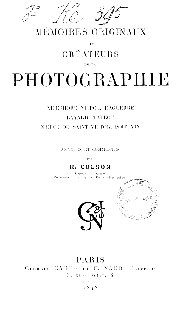 Page de titre du 8KE395