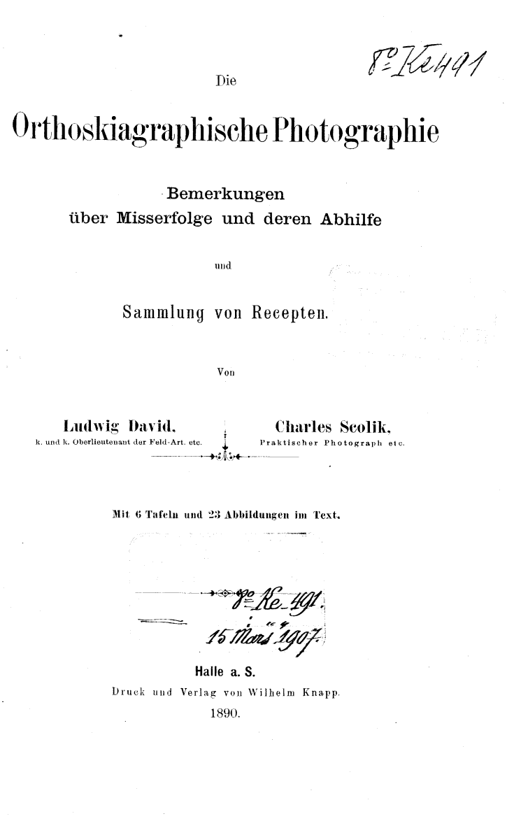 Page de titre du 8KE491.2