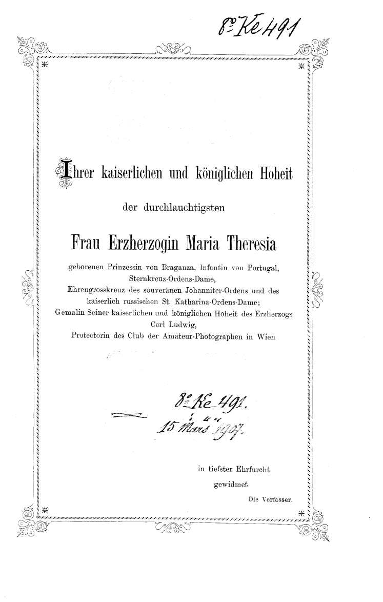 Page de titre du 8KE491.3