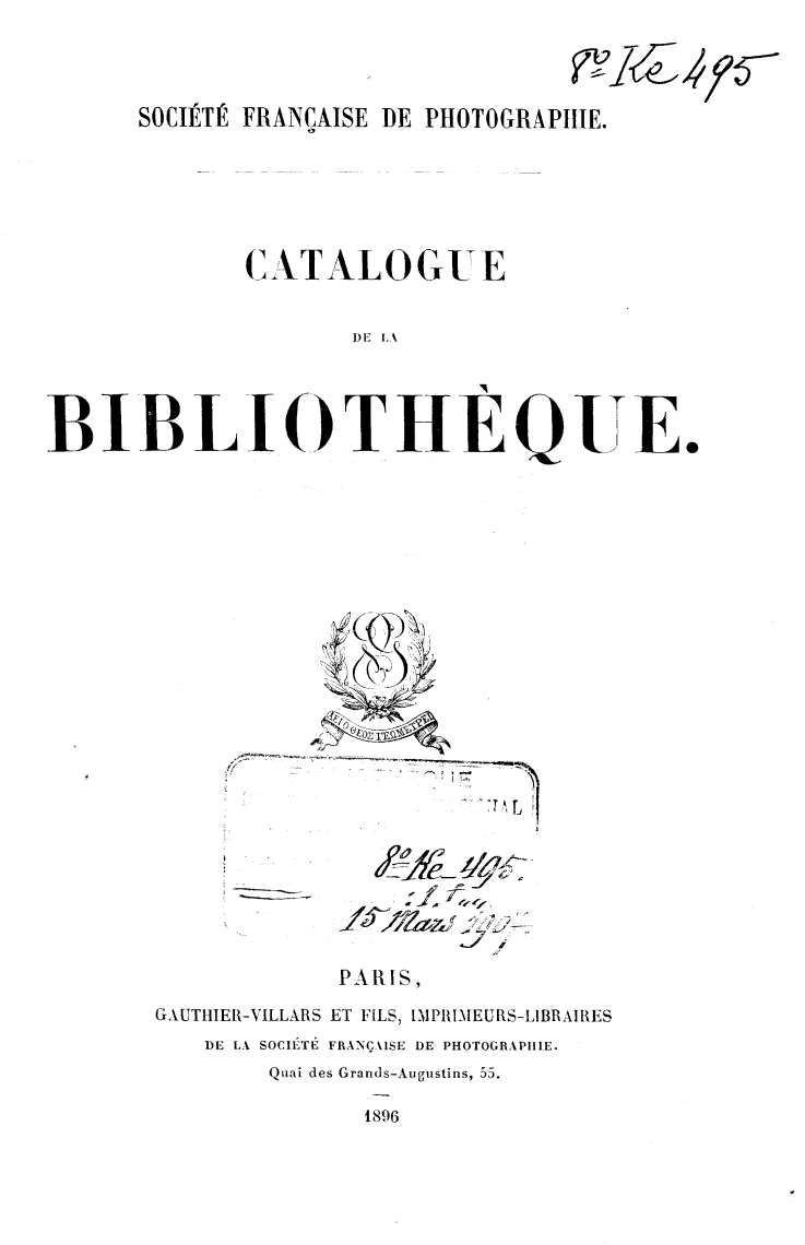 Page de titre du 8KE495