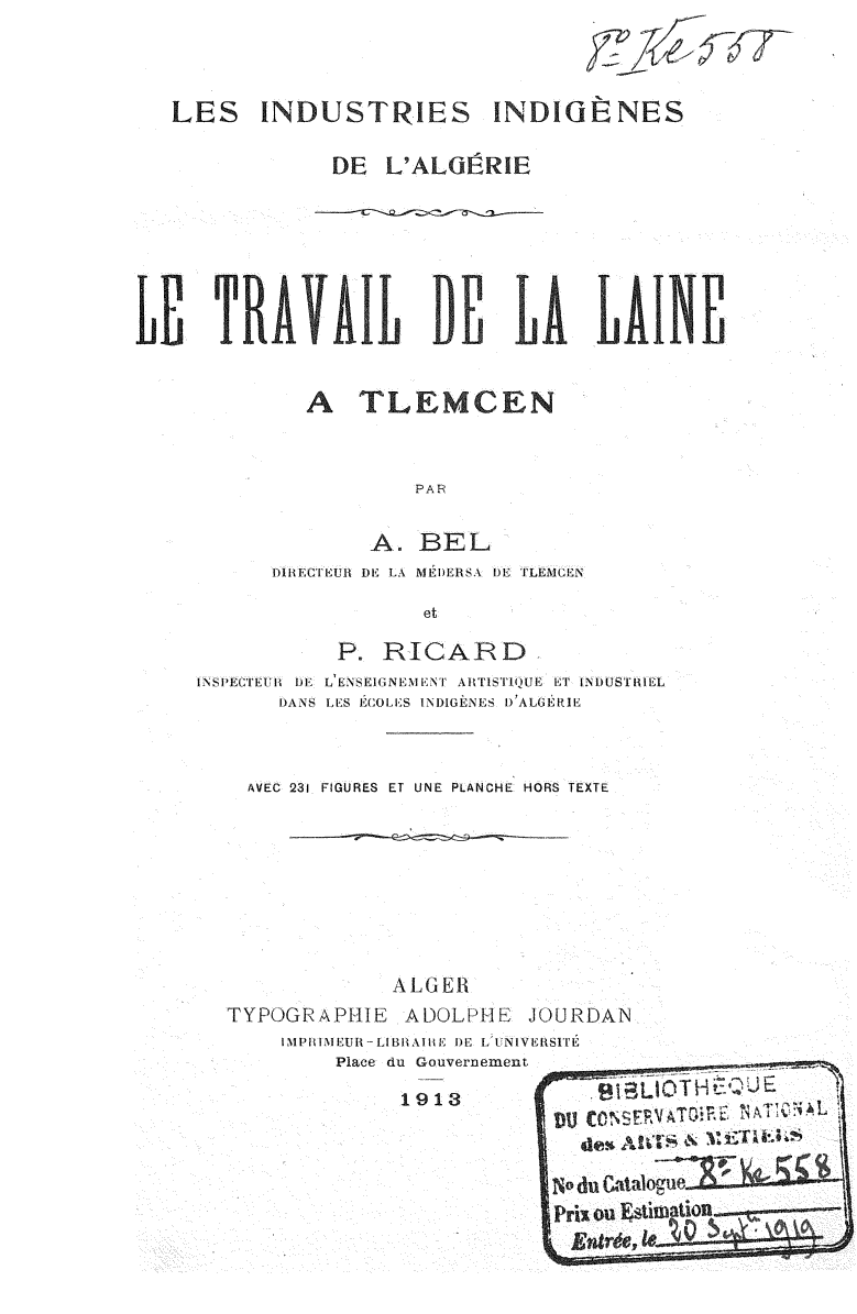 Page de titre du 8KE558