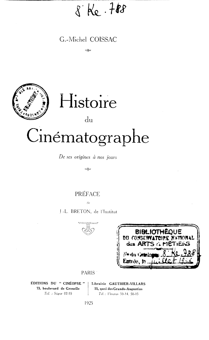 Page de titre du 8KE788