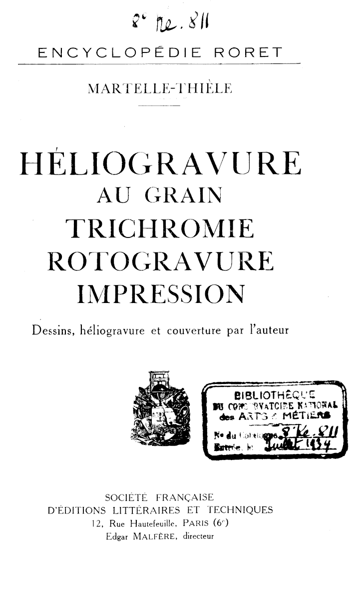 Page de titre du 8KE811