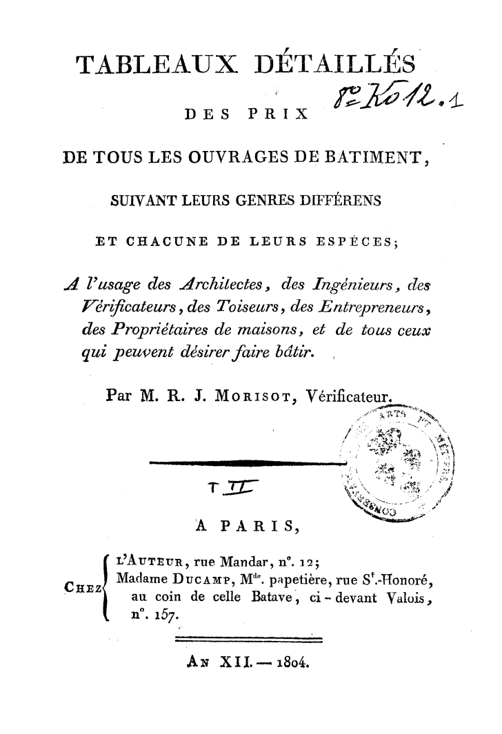 Page de titre du 8KO12