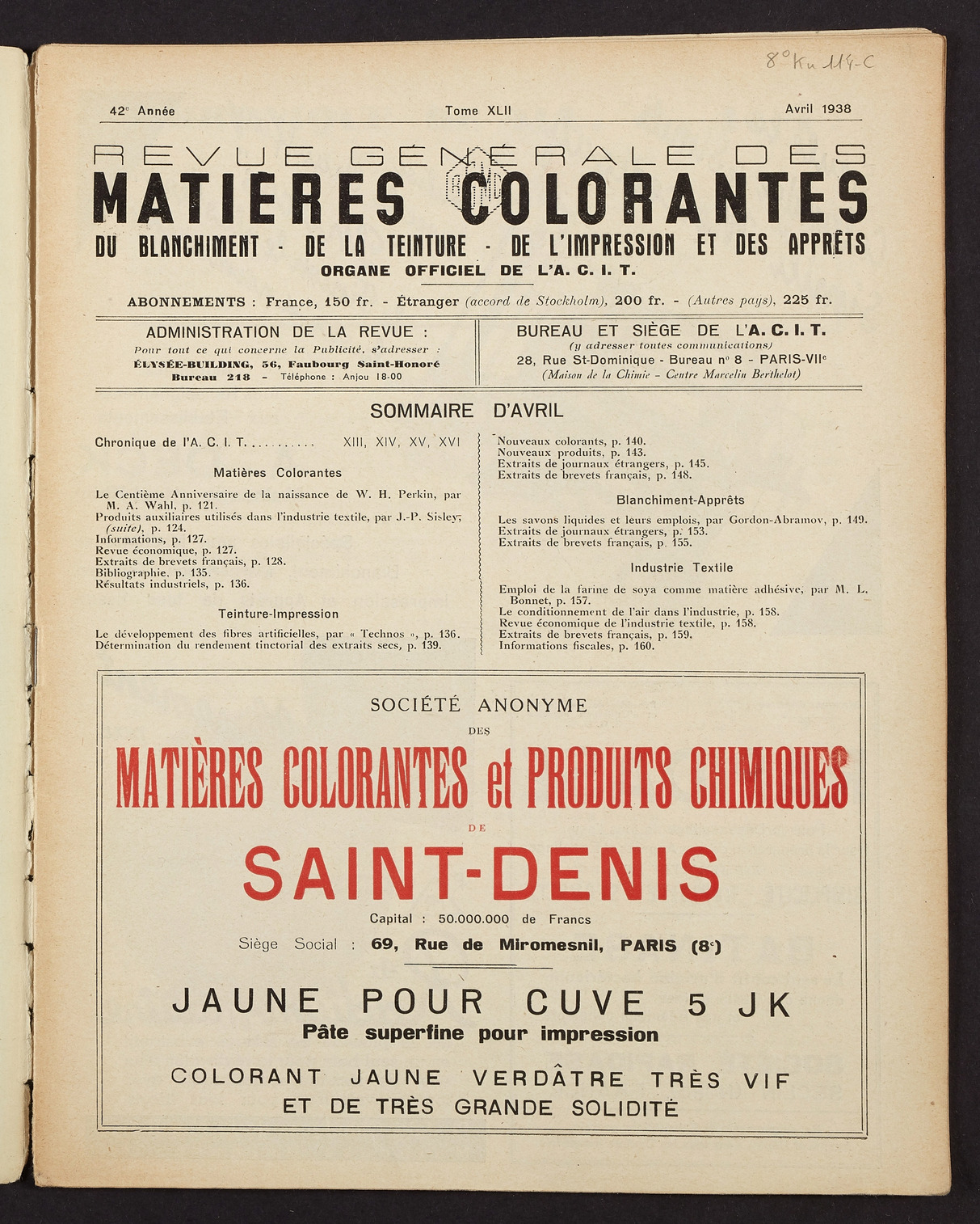 Page de titre du 8KU114-C.29