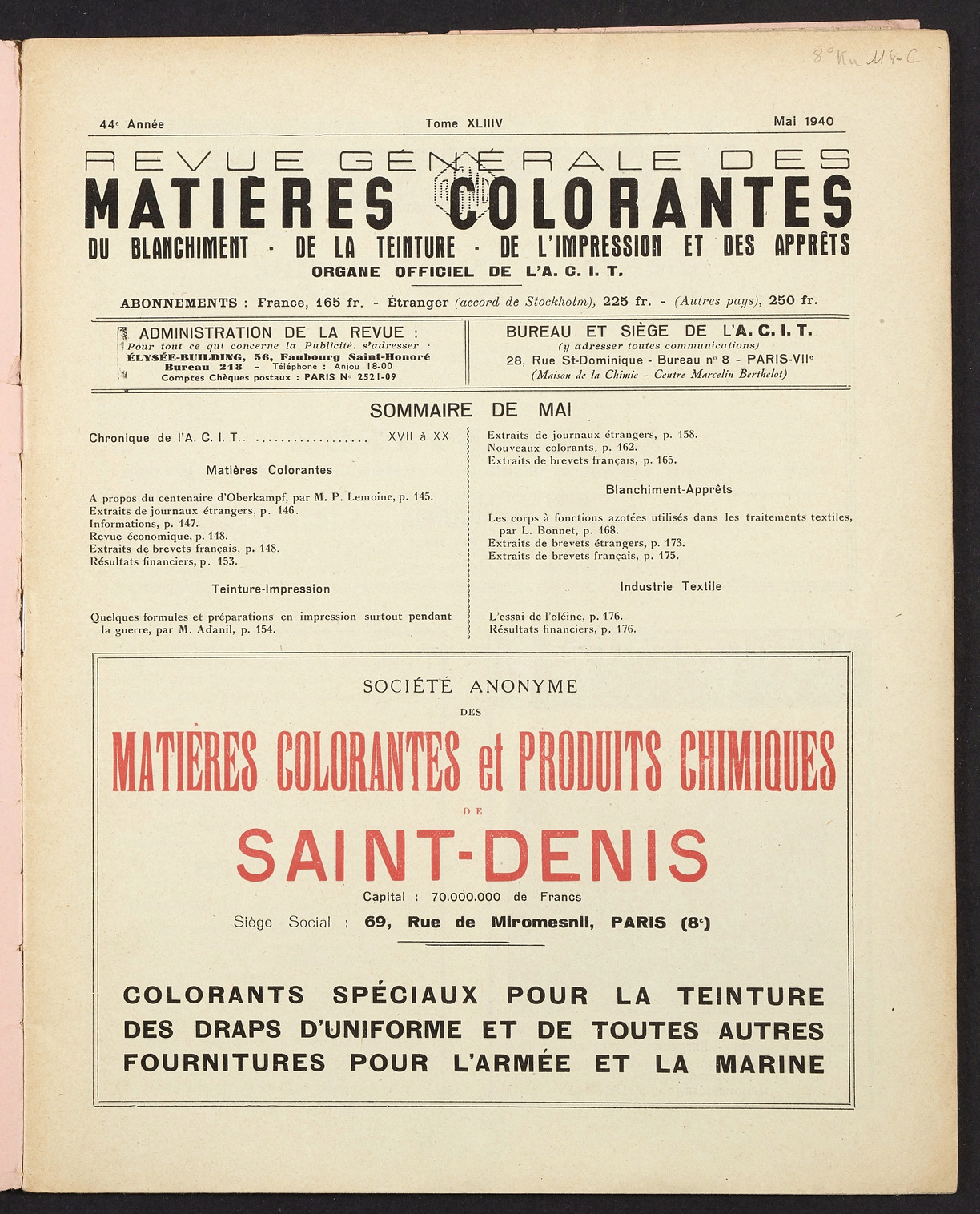 Page de titre du 8KU114-C.54