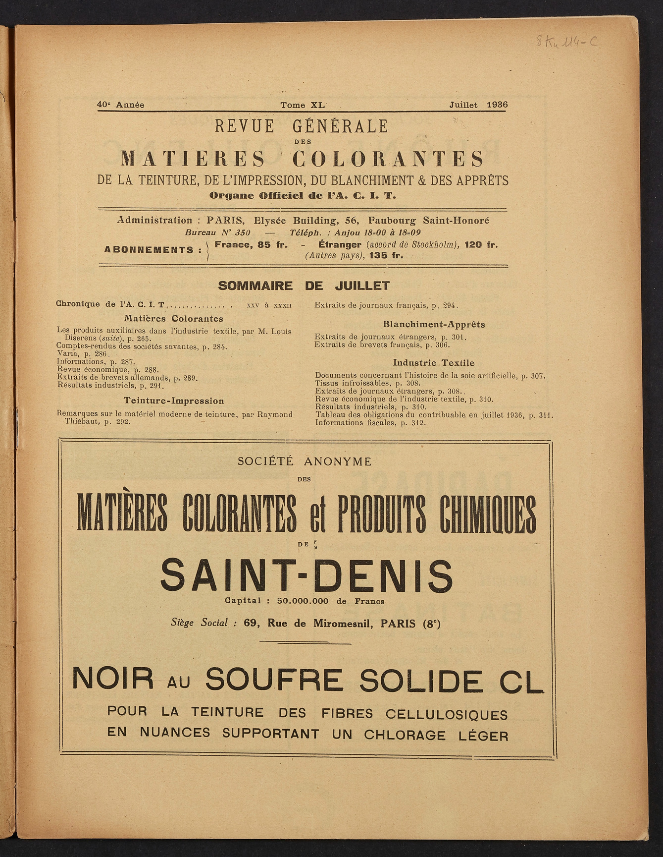 Page de titre du 8KU114-C.7