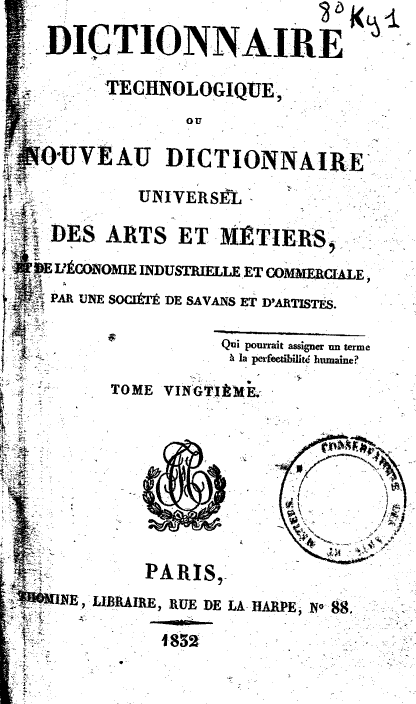 Page de titre du 8KY1.20