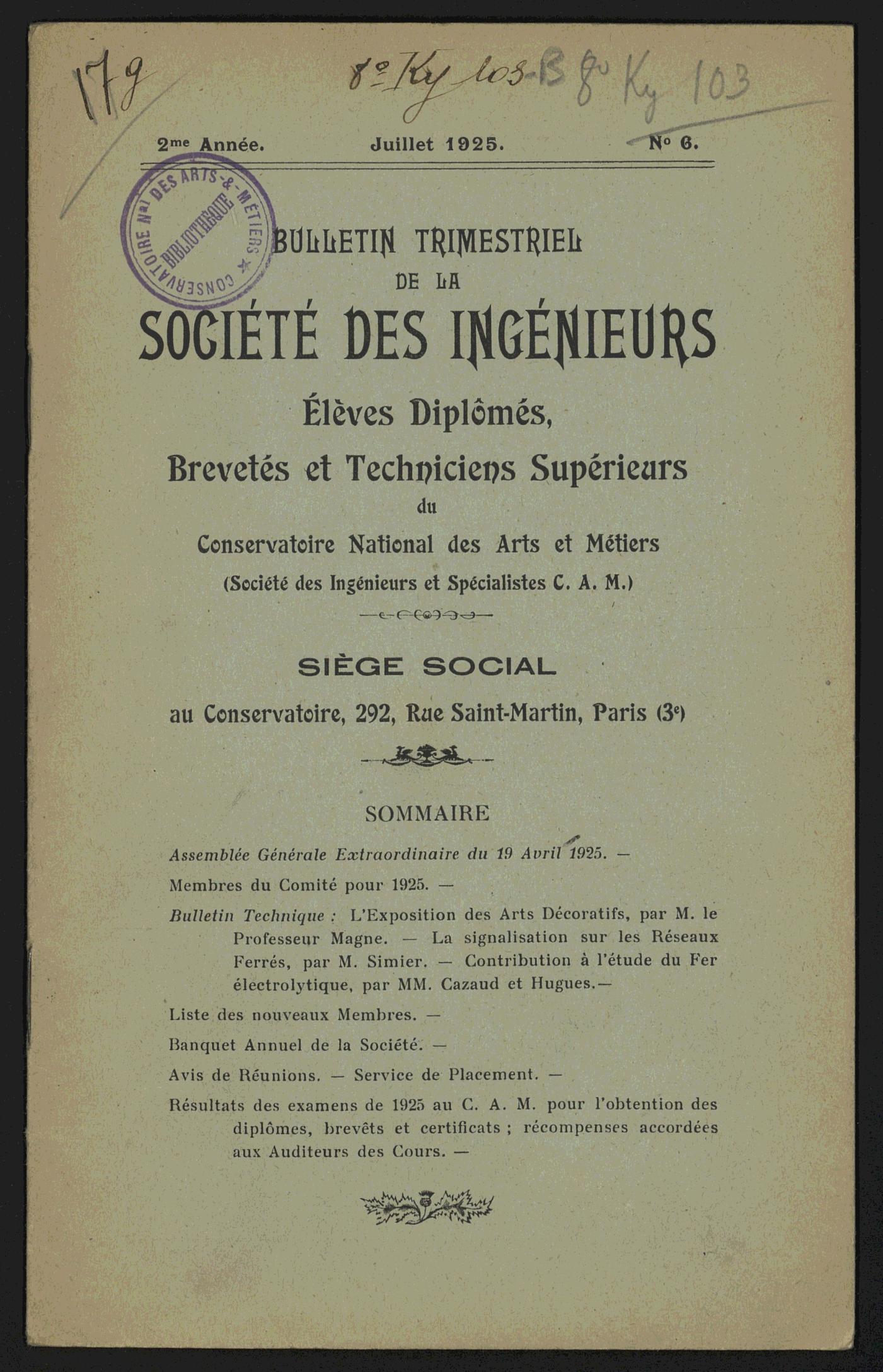 Page de titre du 8KY103-B.6