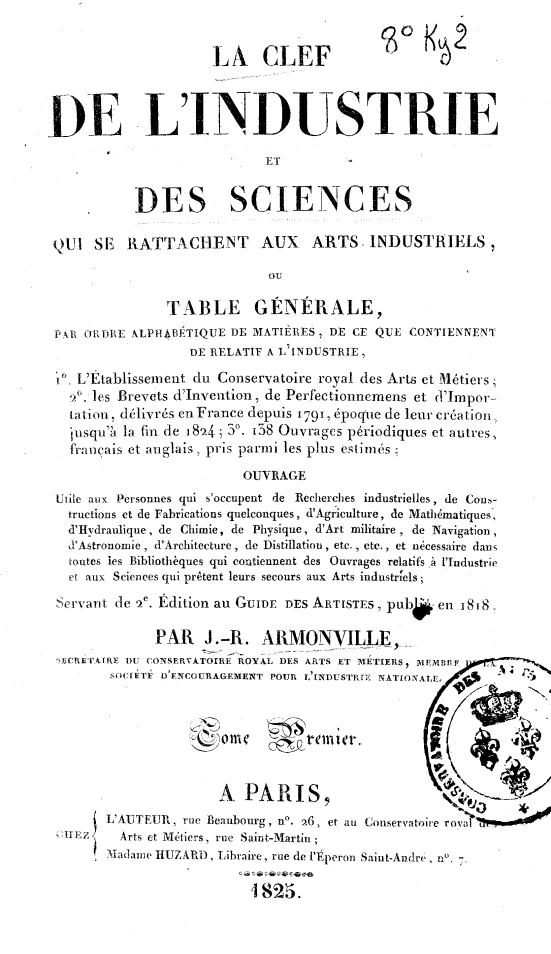 Page de titre du 8KY2.1