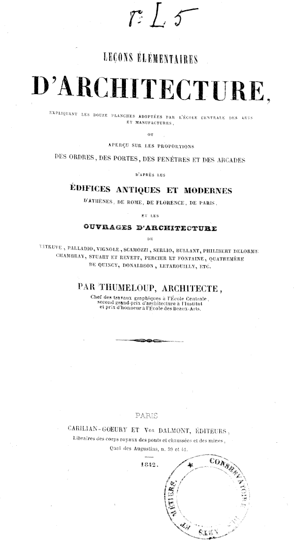 Page de titre du 8L5