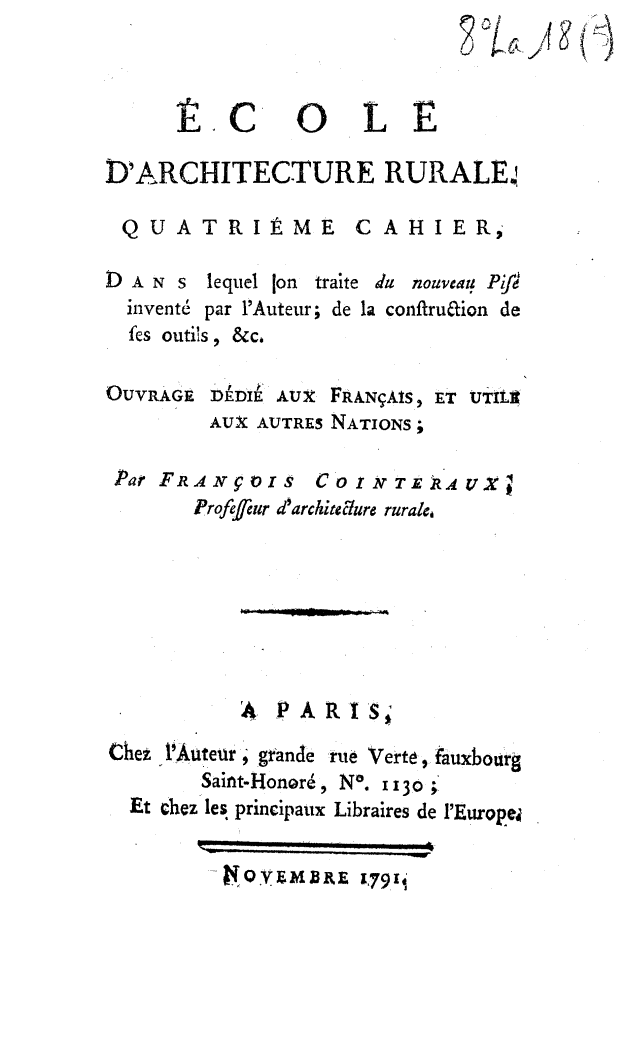 Page de titre du 8LA18_6