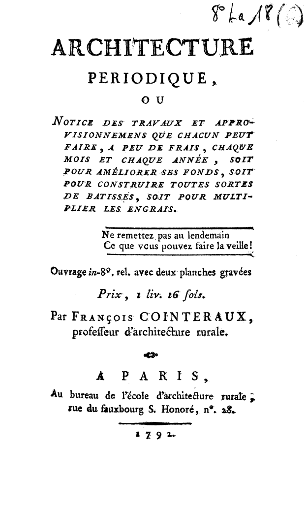 Page de titre du 8LA18_7