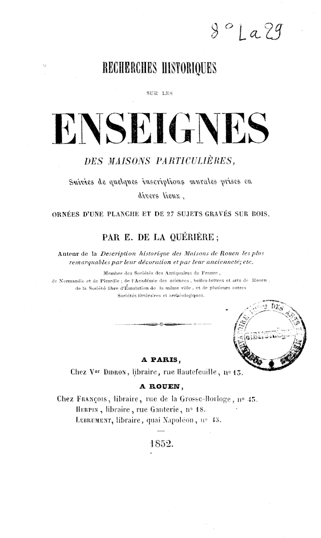 Page de titre du 8LA29