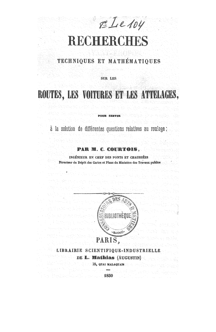 Page de titre du 8LE104