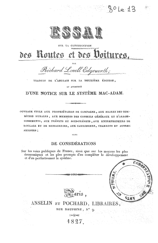 Page de titre du 8LE13