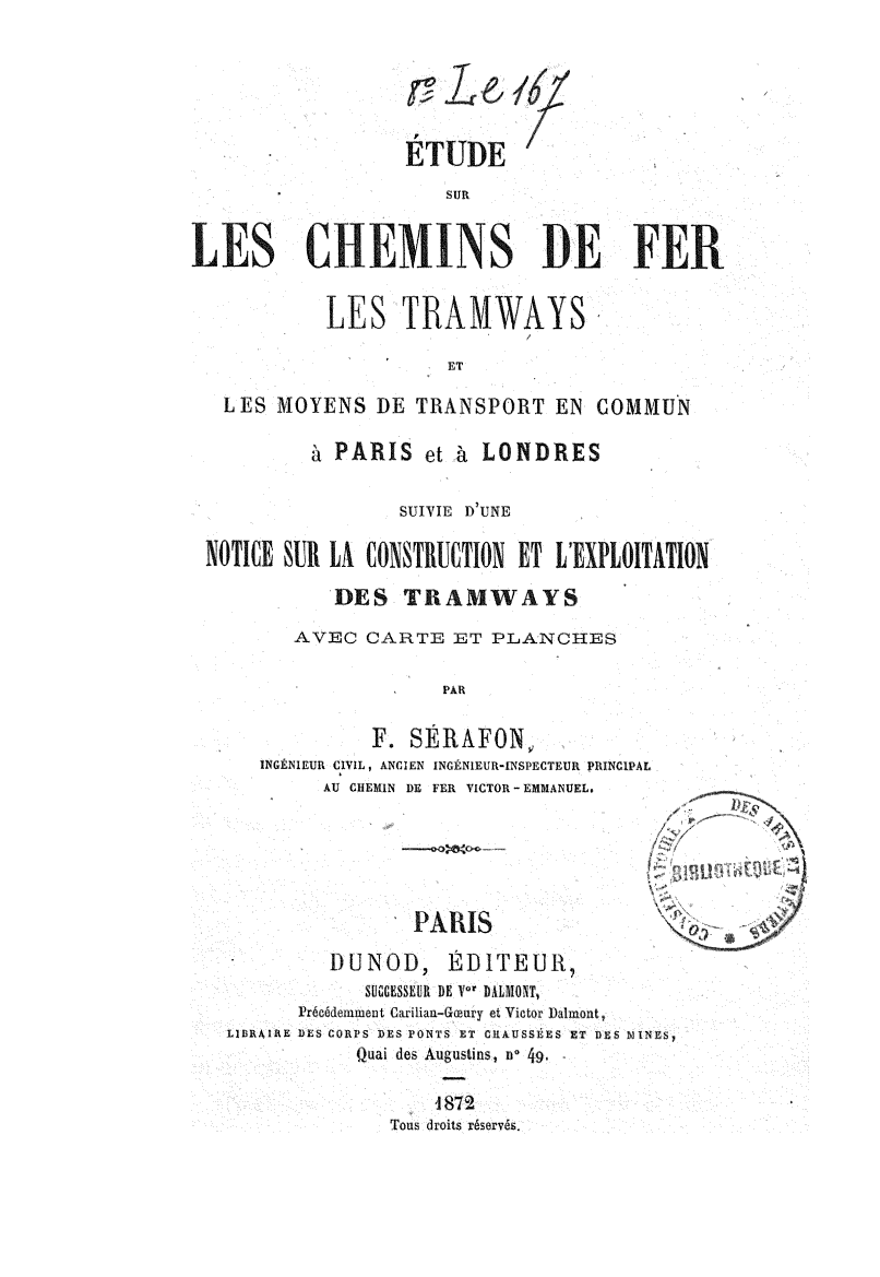 Page de titre du 8LE167