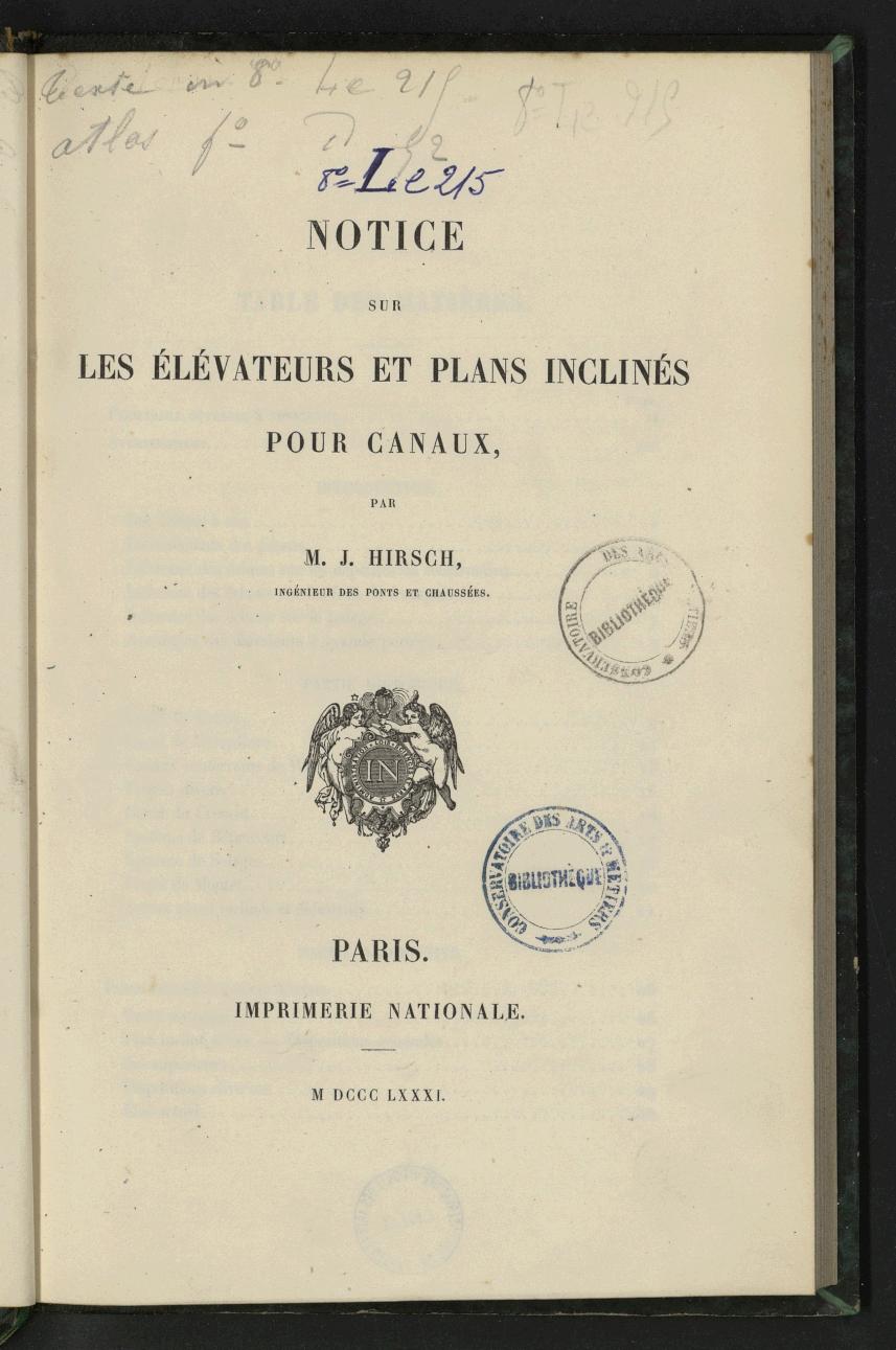 Page de titre du 8LE215