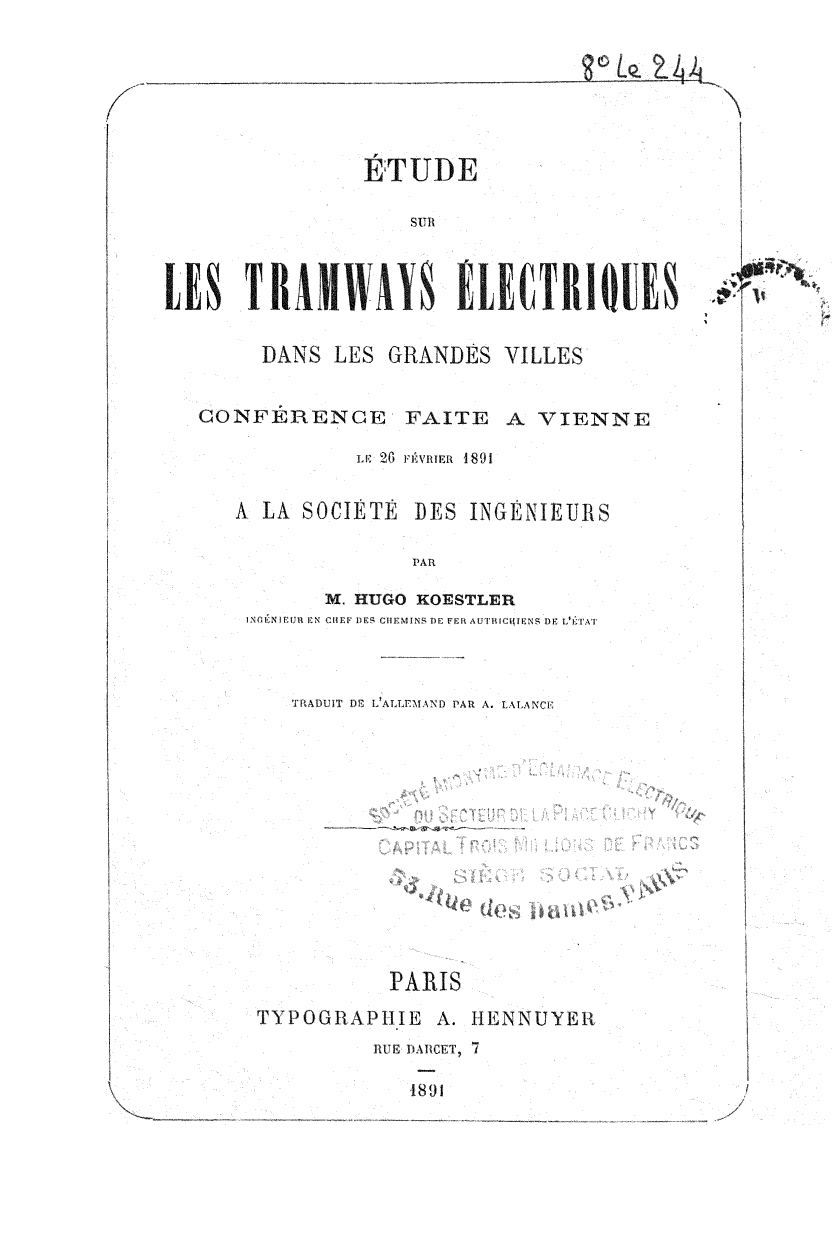 Page de titre du 8LE244