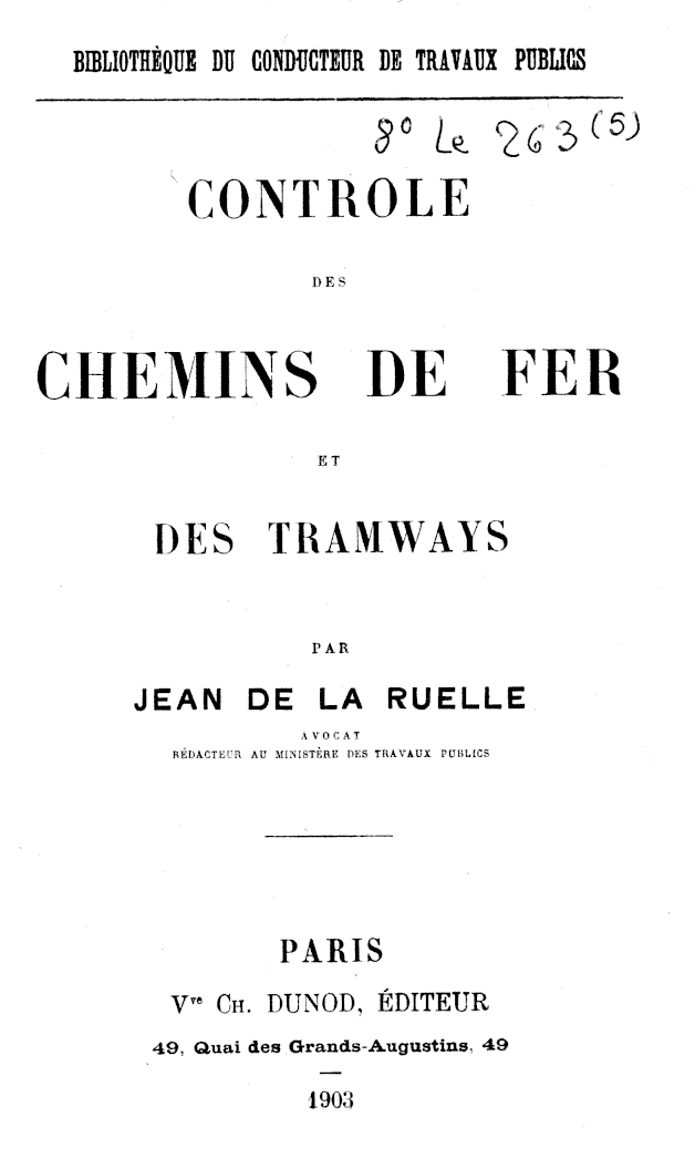 Page de titre du 8LE263.5