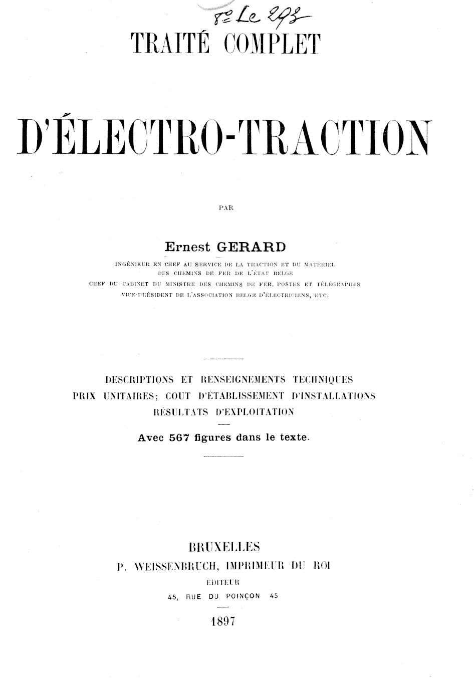 Page de titre du 8LE293