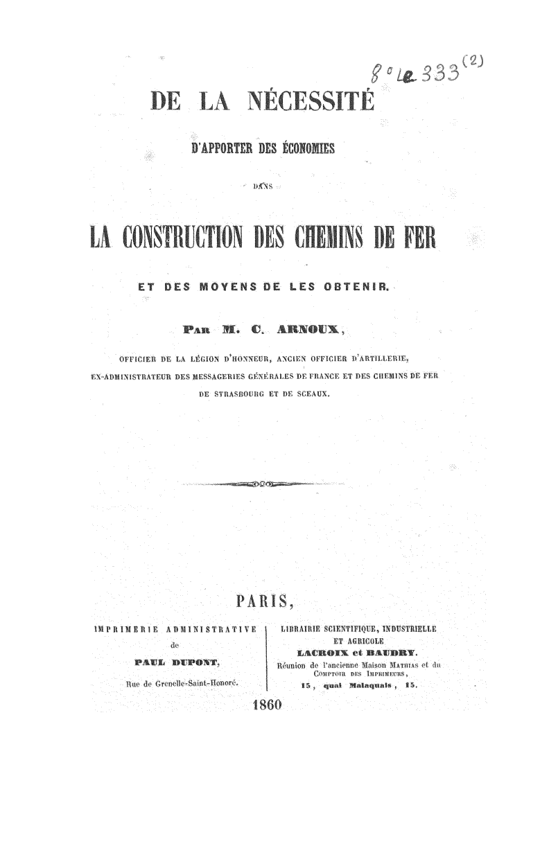 Page de titre du 8LE333.2