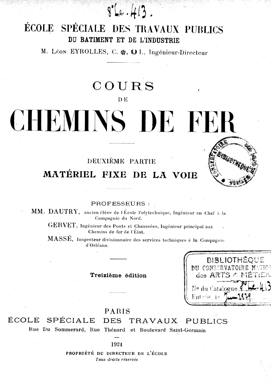 Page de titre du 8LE413.2