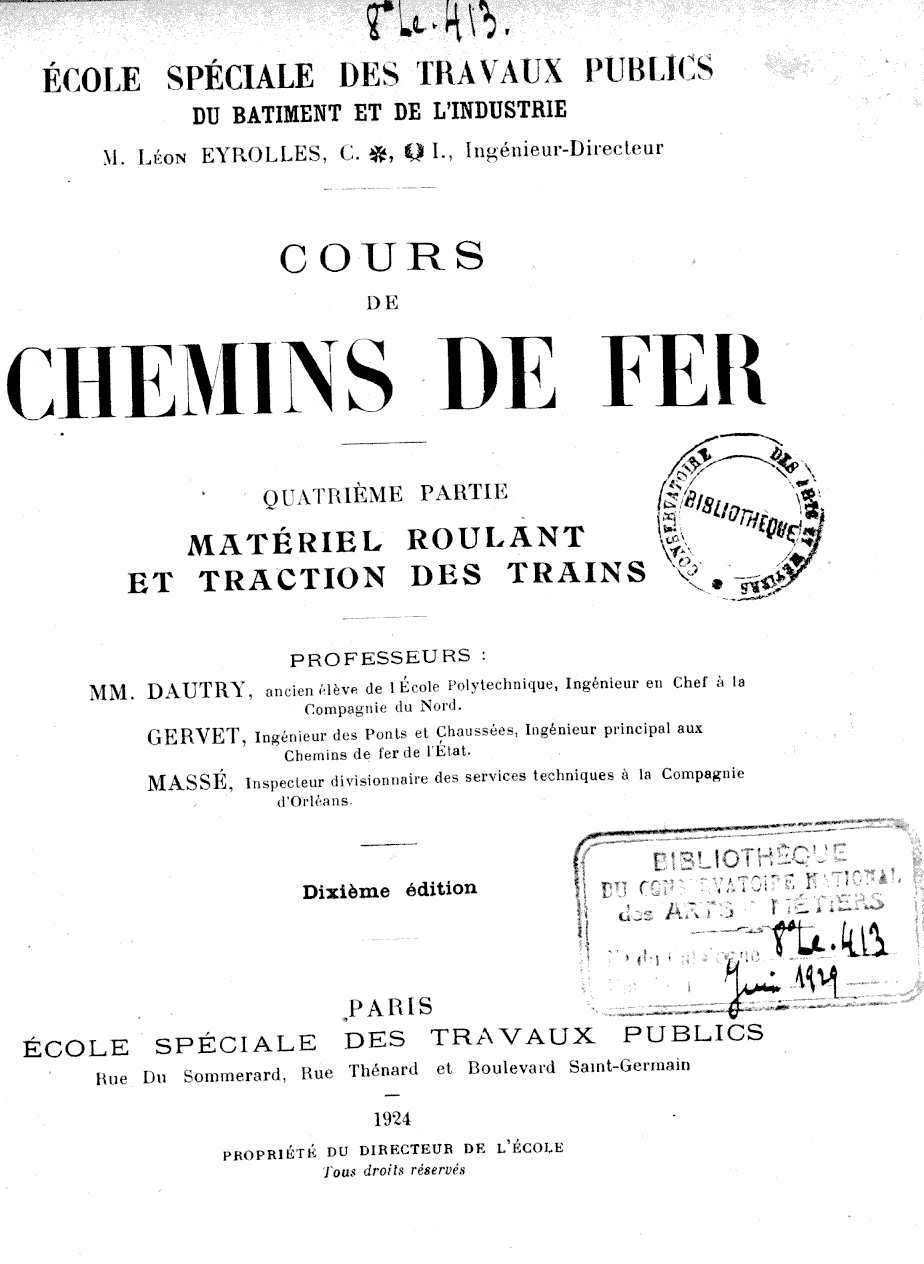 Page de titre du 8LE413.4