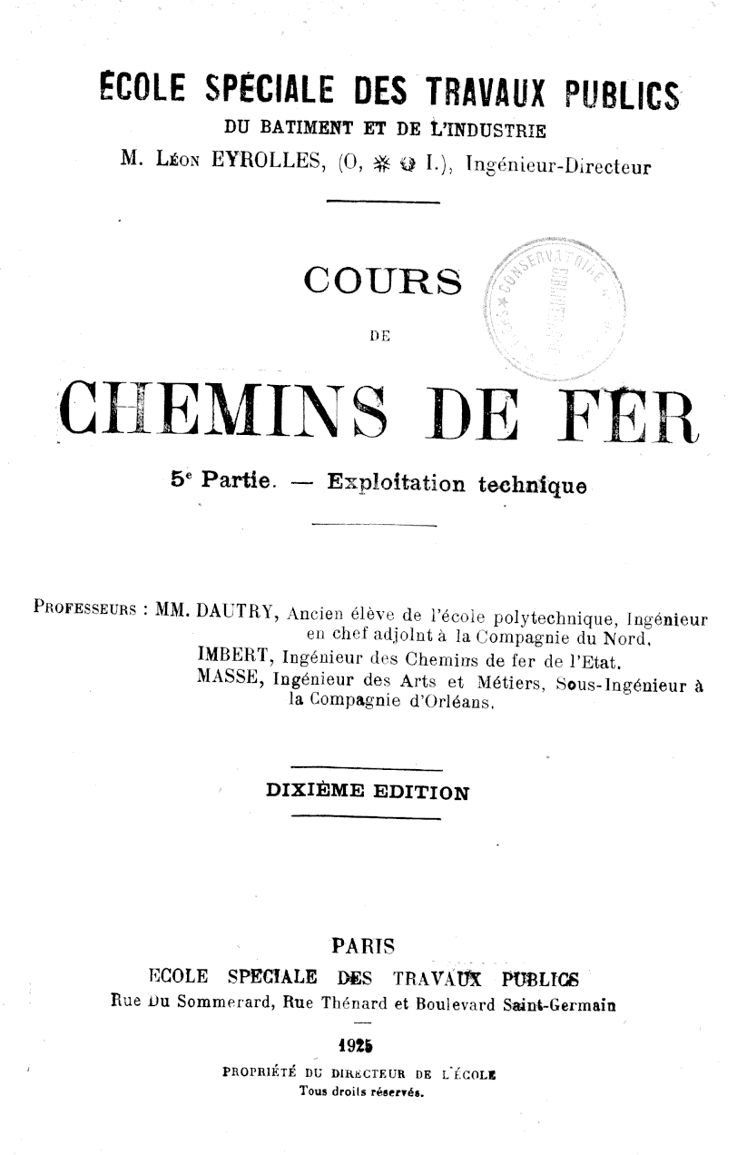 Page de titre du 8LE413.5