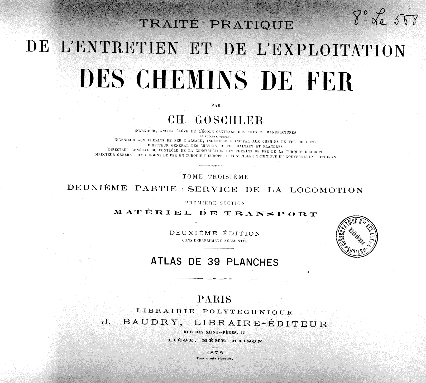 Page de titre du 8LE568.7