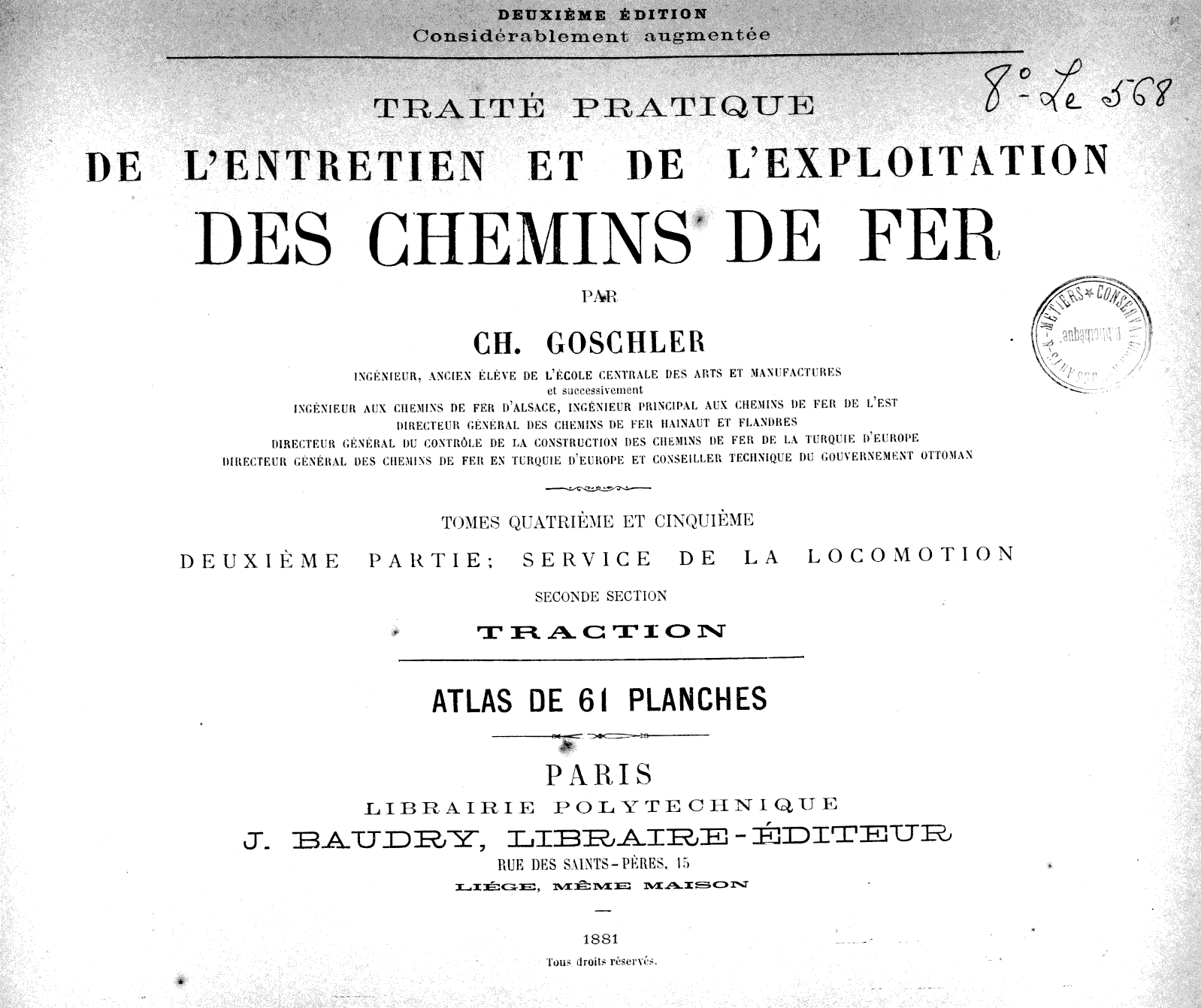 Page de titre du 8LE568.8