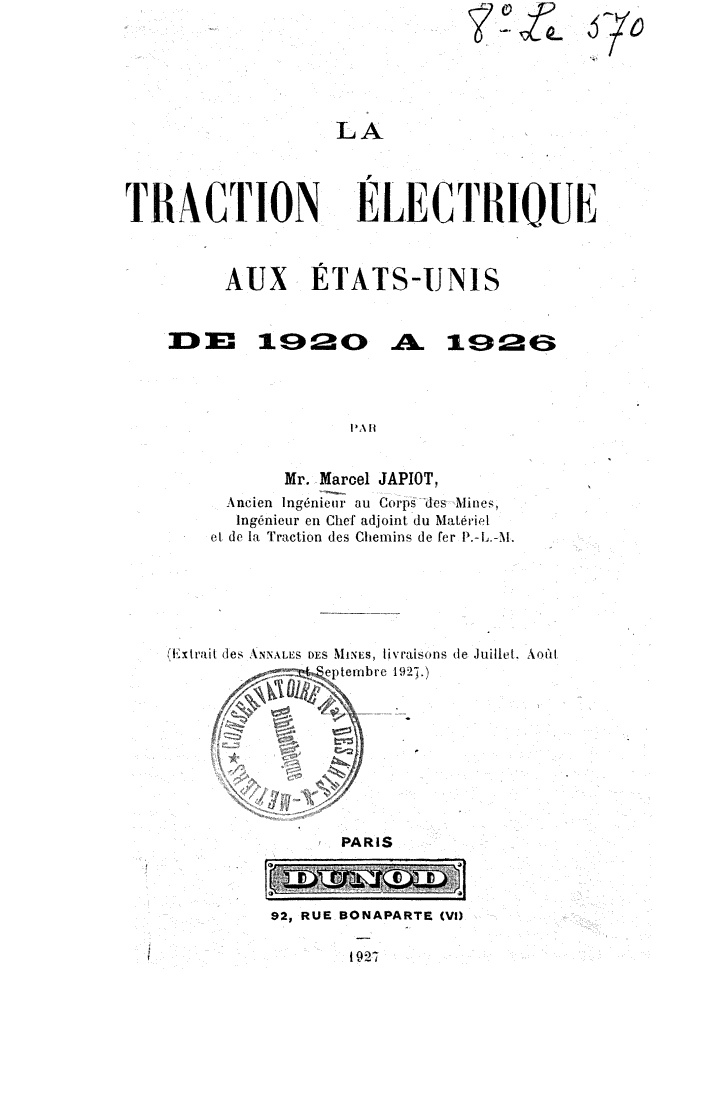 Page de titre du 8LE570