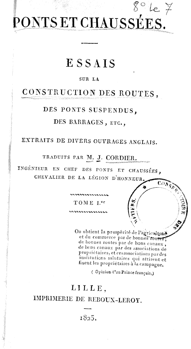 Page de titre du 8LE7.1