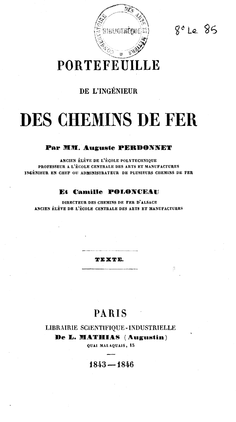 Page de titre du 8LE85.1