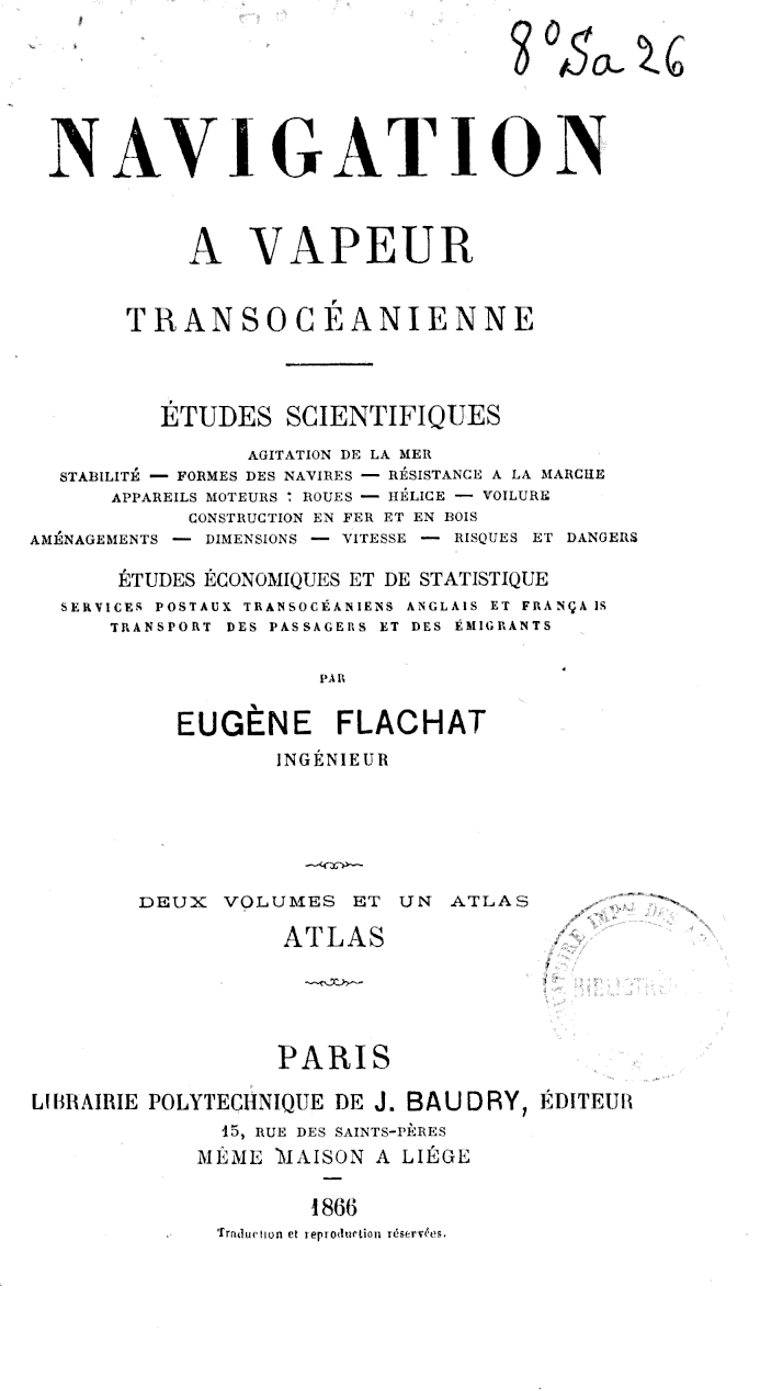 Page de titre du 8SA26.3