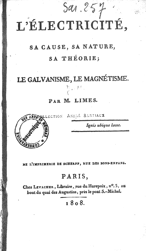 Page de titre du 8SAR257_1