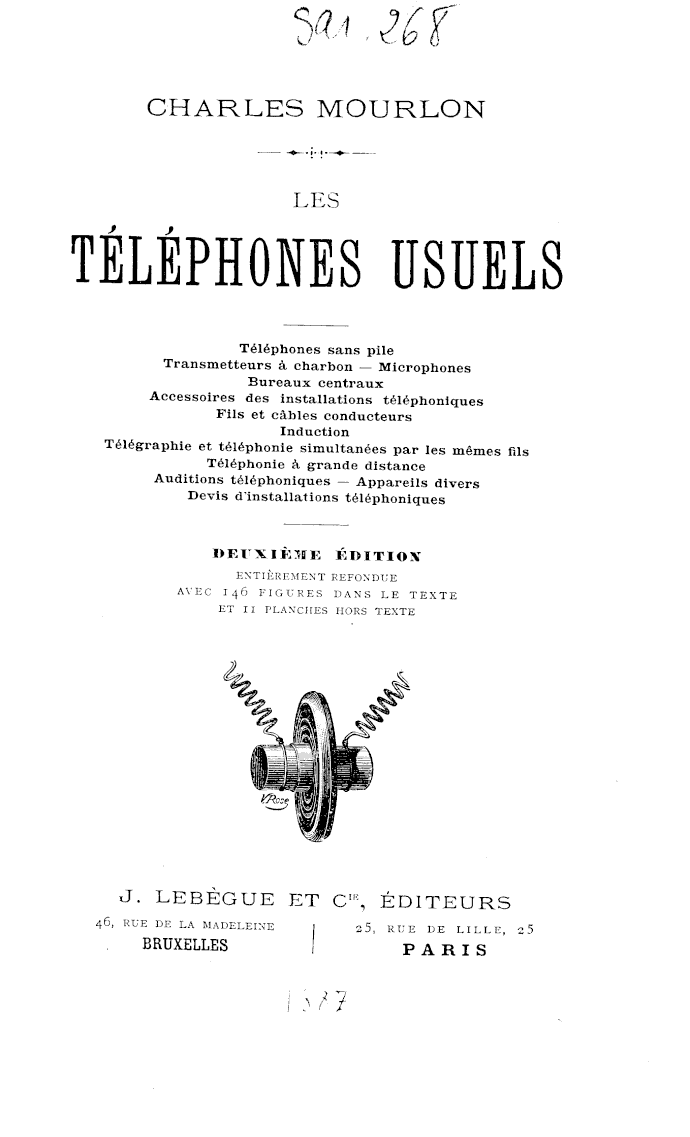 Page de titre du 8SAR268