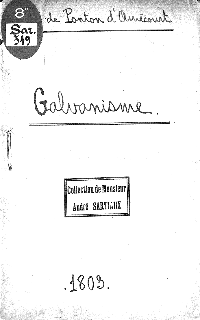 Page de titre du 8SAR319