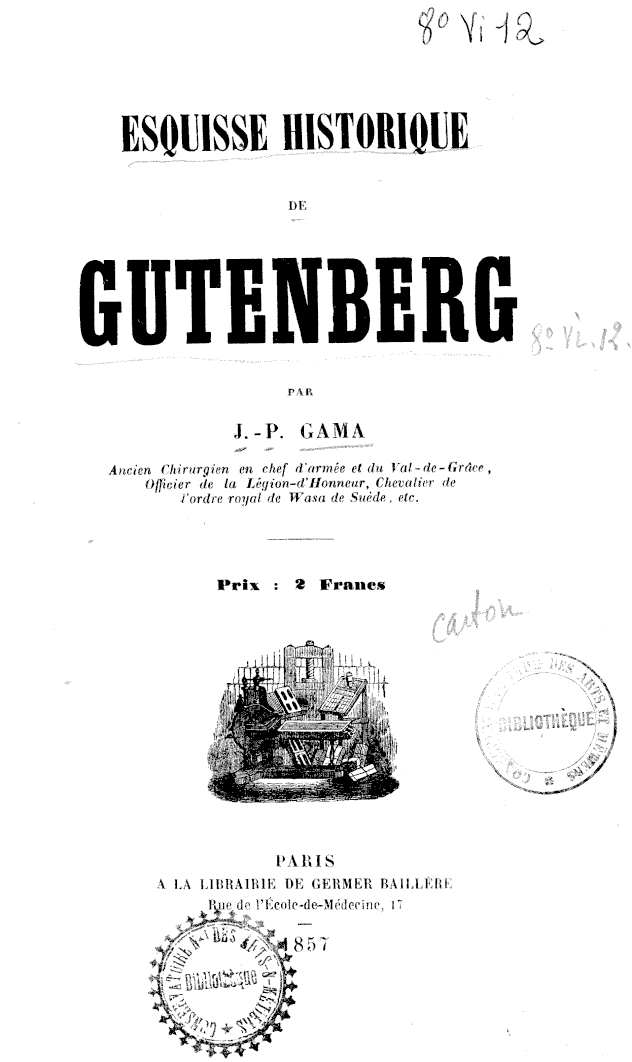 Page de titre du 8VI12.1