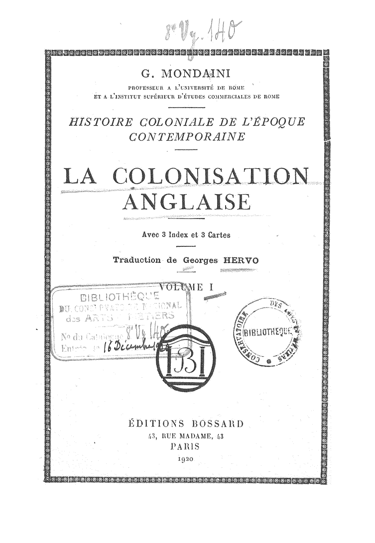 Page de titre du 8VY140.1