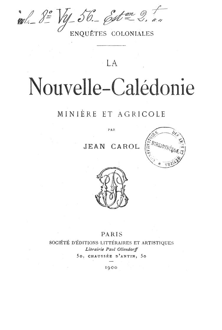 Page de titre du 8VY56