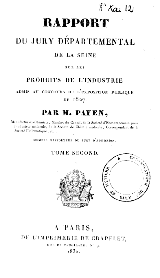 Page de titre du 8XAE12.2